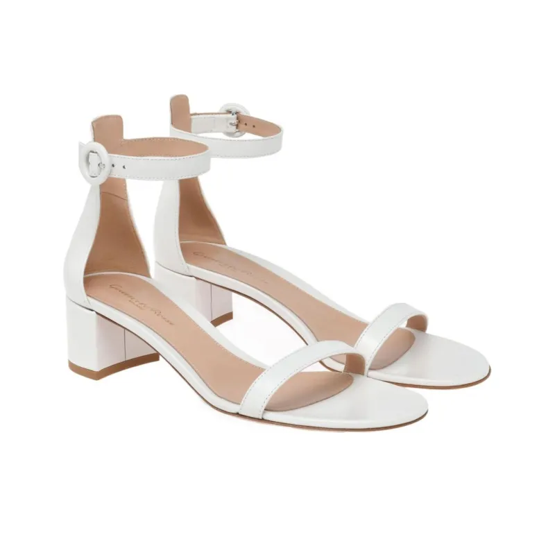 GIANVITO ROSSI Strap Sandals 4.5cm Women's White-2