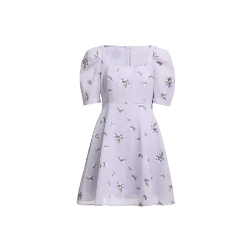 Ochirly Short-Sleeved Dresses Women's Lilac