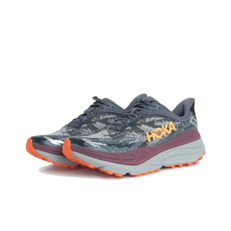 HOKA ONE ONE Stinson 7 Cushioned Slip Resistant Low Top Running Shoes Men's Black-2