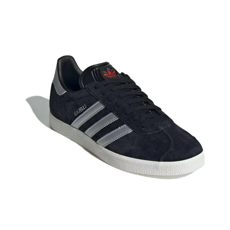 Adidas Gazelle Core Black Silver Metallic-2