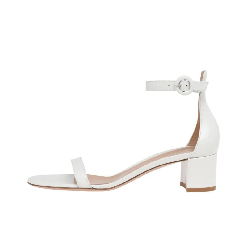 GIANVITO ROSSI Strap Sandals 4.5cm Women's White-0