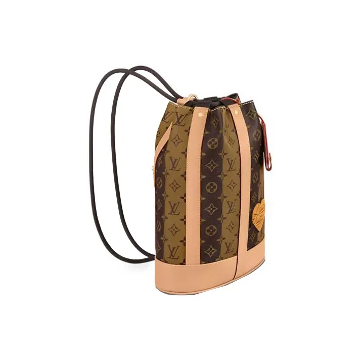 LOUIS VUITTON X Nigo Randonée Messenger Monogram Stripes Brown-1