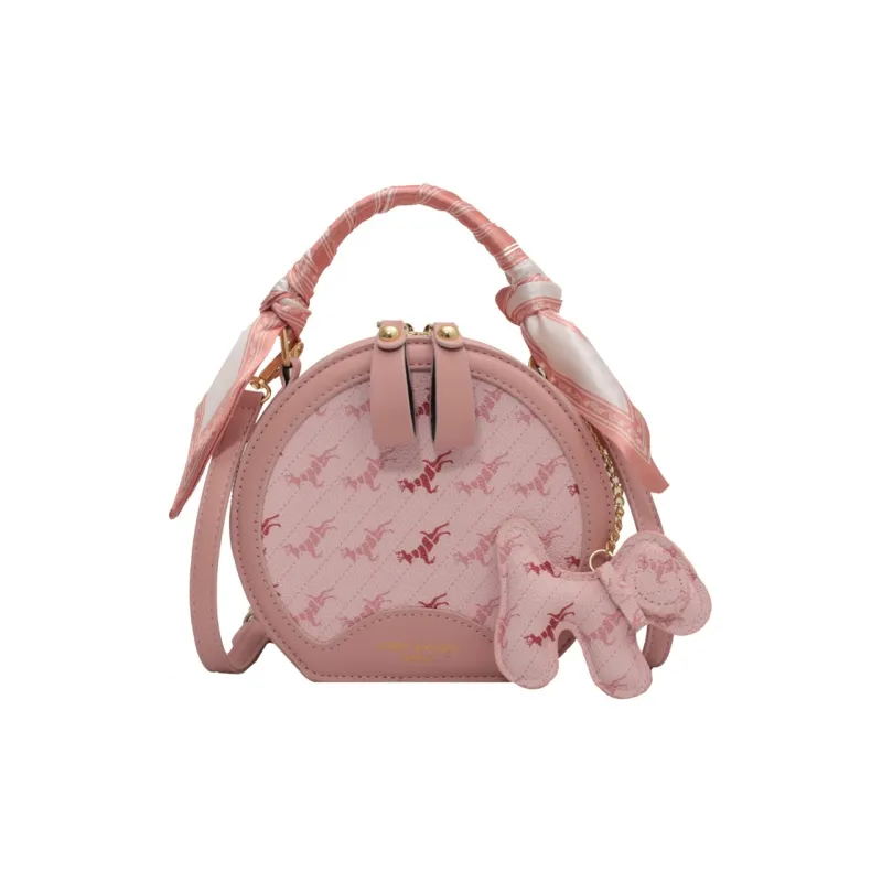 Duoluplo Doron Paul PU Shoulder Bag Regular Women's Blue Comes With Charm Ecru Comes With Charm Pink Comes With Charm-8