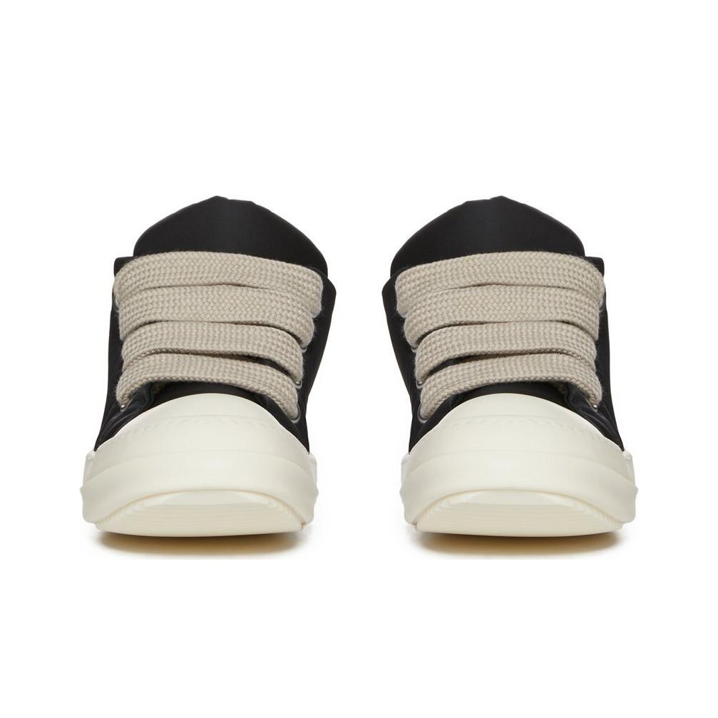 RICK OWENS Jumbo Lace Recycled Puffer Low Black Milk SS24 RICK OWENS Jumbo Lace Recycled Puffer Low Black Milk SS24
