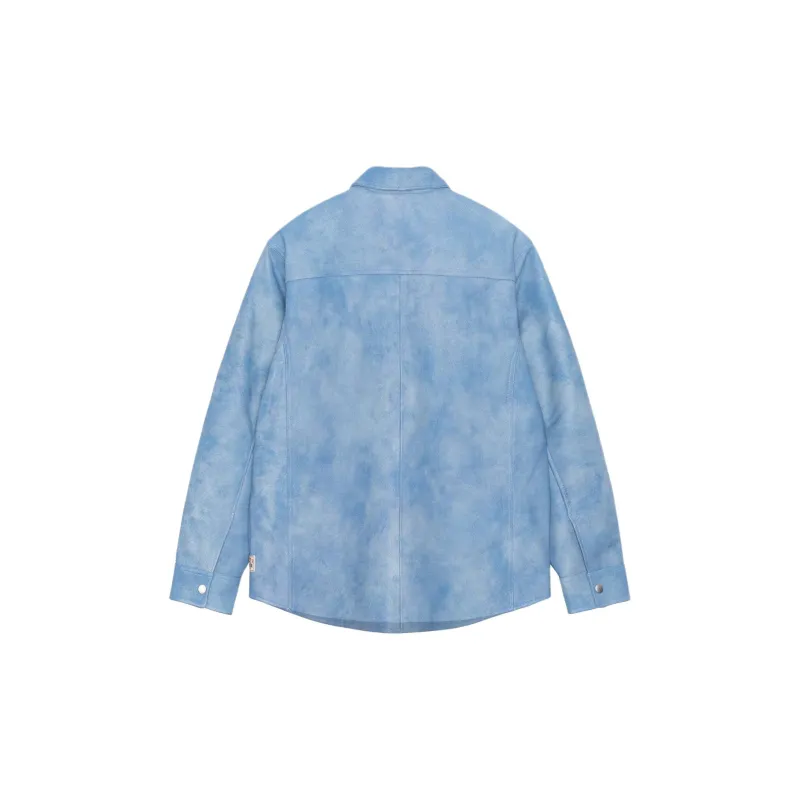 Stussy SS24 LEATHER OVERSHIRT Leather Jacket Unisex-6