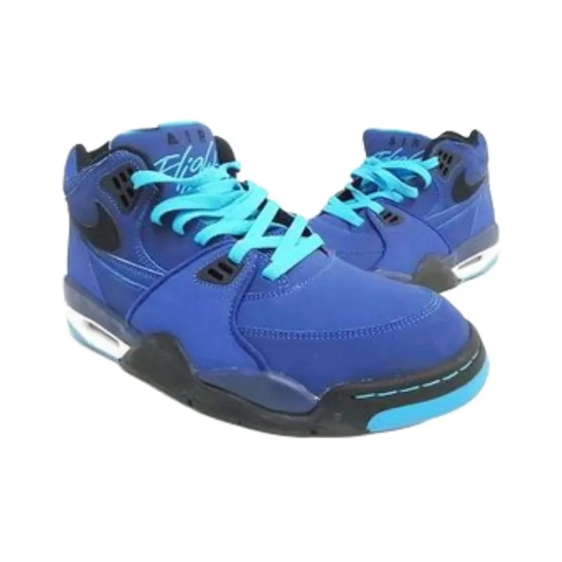 Nike Air Flight '89 Dark Royal Blue/Black Current Blue White-3