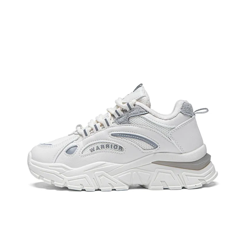 Warrior Lightweight Warm Low Top Chunky Sneakers Women's Beige Gray-0