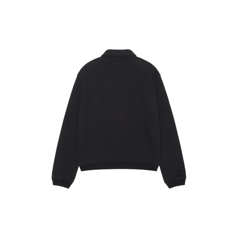 Stussy Fleece Zip Mock Hoodie-1