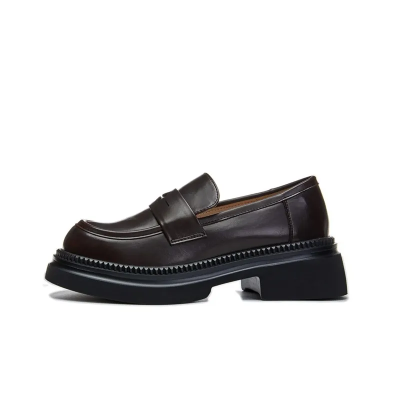 Lady's House Loafers Women's Black/Brown-5