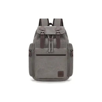 Deli Bear Canvas Backpack Regular Men's Gray/Black/Khaki/Coffee
