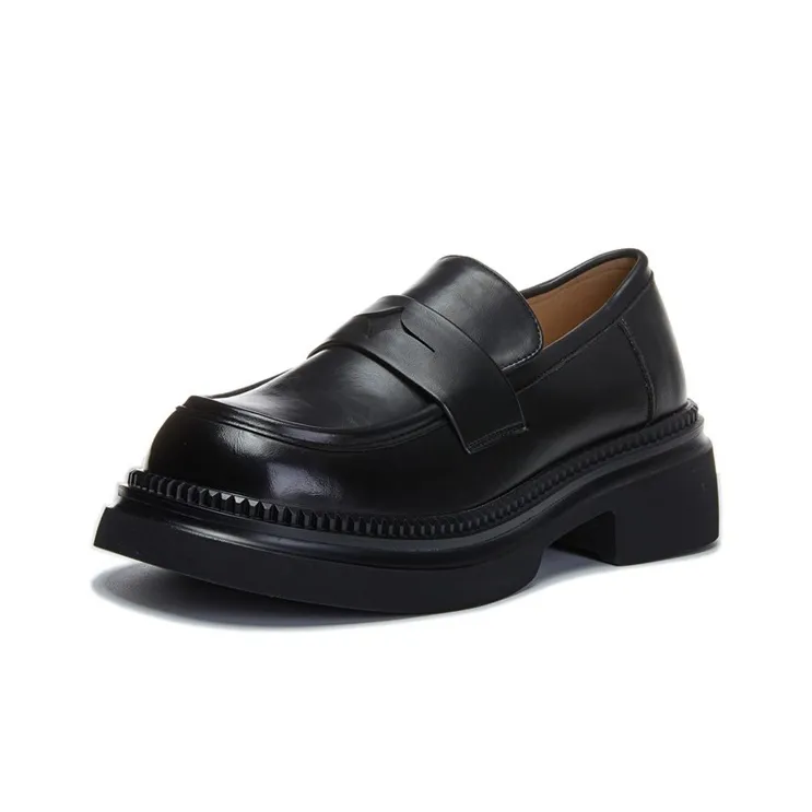 Lady's House Loafers Women's Black/Brown-1