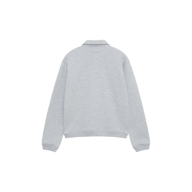 Stussy Fleece Zip Mock Hoodie-11