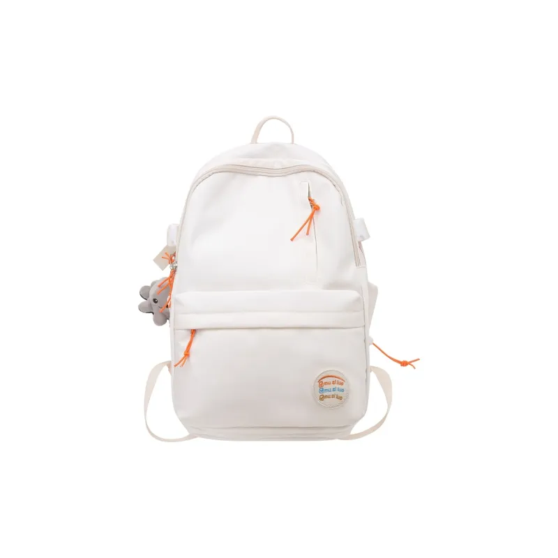 Deli Bear Nylon Backpack Regular Unisex Black/White/Yellow/Pink-6