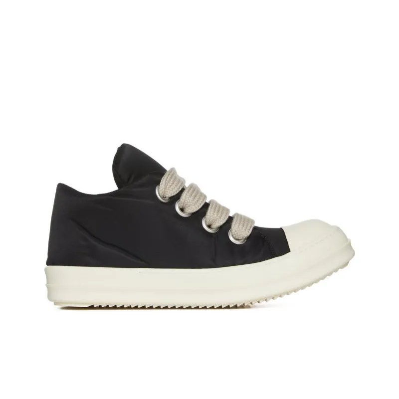 RICK OWENS Jumbo Lace Recycled Puffer Low Black Milk SS24-1