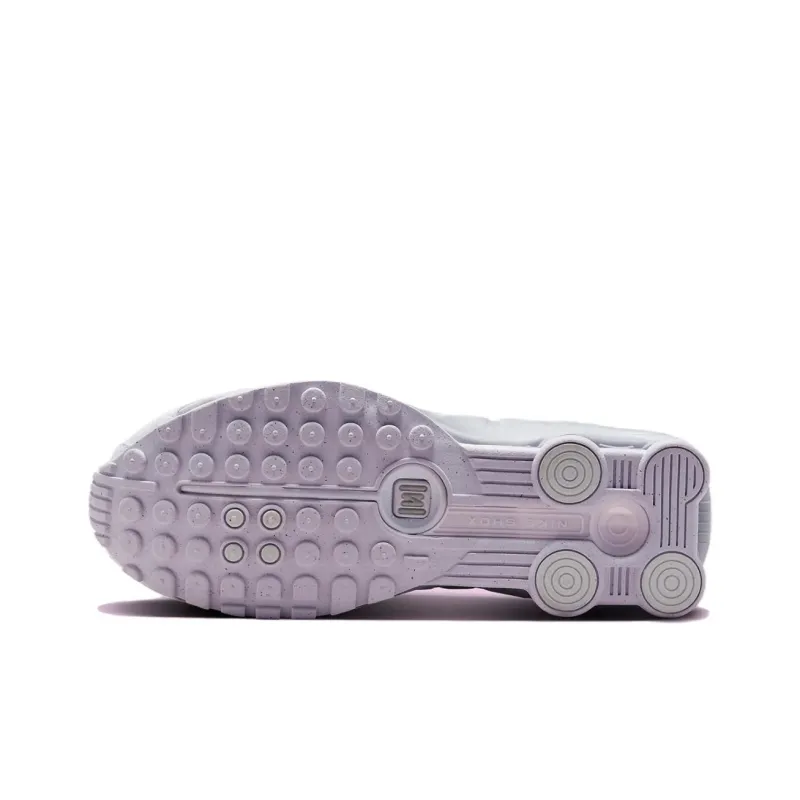 Nike Shox R4 White Metallic Platinum Barely Grape Women's-4