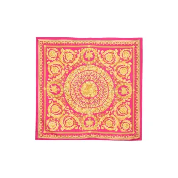 VERSACE Silk Scarves Women's Red