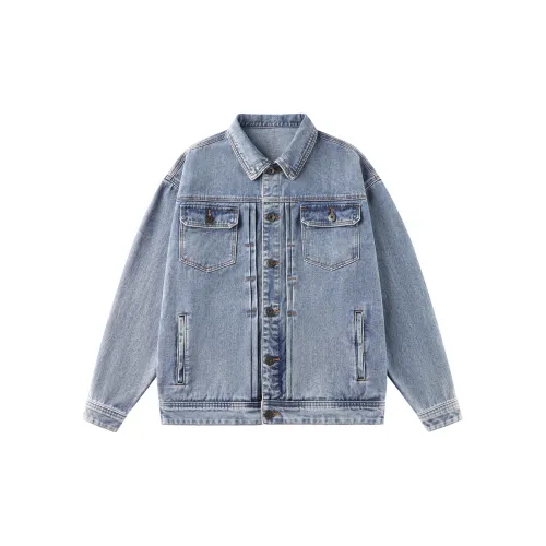 DJ.SPIRIT Denim Jackets Unisex Denim Blue