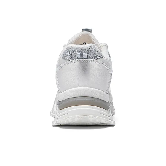 Warrior Lightweight Warm Low Top Chunky Sneakers Women's Beige Gray-3