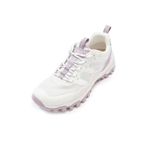 TOREAD Anti-Slip And Wear-Resistant Breathable Low-Top Trekking Shoes Women's White Purple