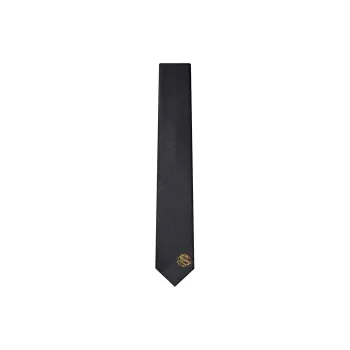 GIEVES CHARLES Mulberry Silk Handmade Embroidered Tie Men's