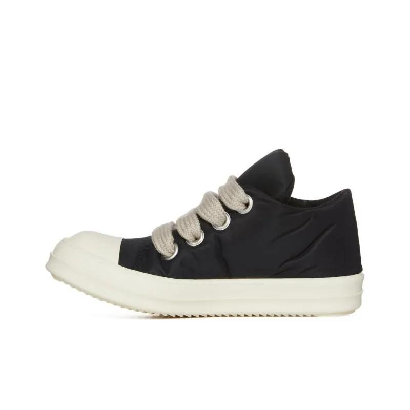 RICK OWENS Jumbo Lace Recycled Puffer Low Black Milk SS24-0