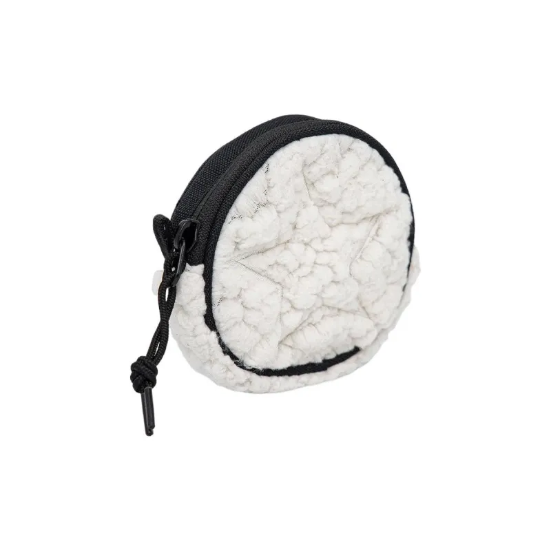 Converse Utility Pouch Velour Coin Purse Regular Unisex White-3