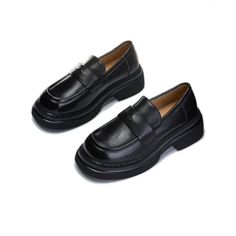 Lady's House Loafers Women's Black/Brown-2