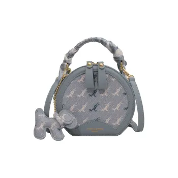 Duoluplo Doron Paul PU Shoulder Bag Regular Women's Blue Comes With Charm Ecru Comes With Charm Pink Comes With Charm