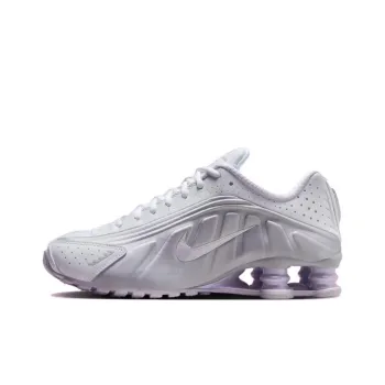 Nike Shox R4 White Metallic Platinum Barely Grape Women's