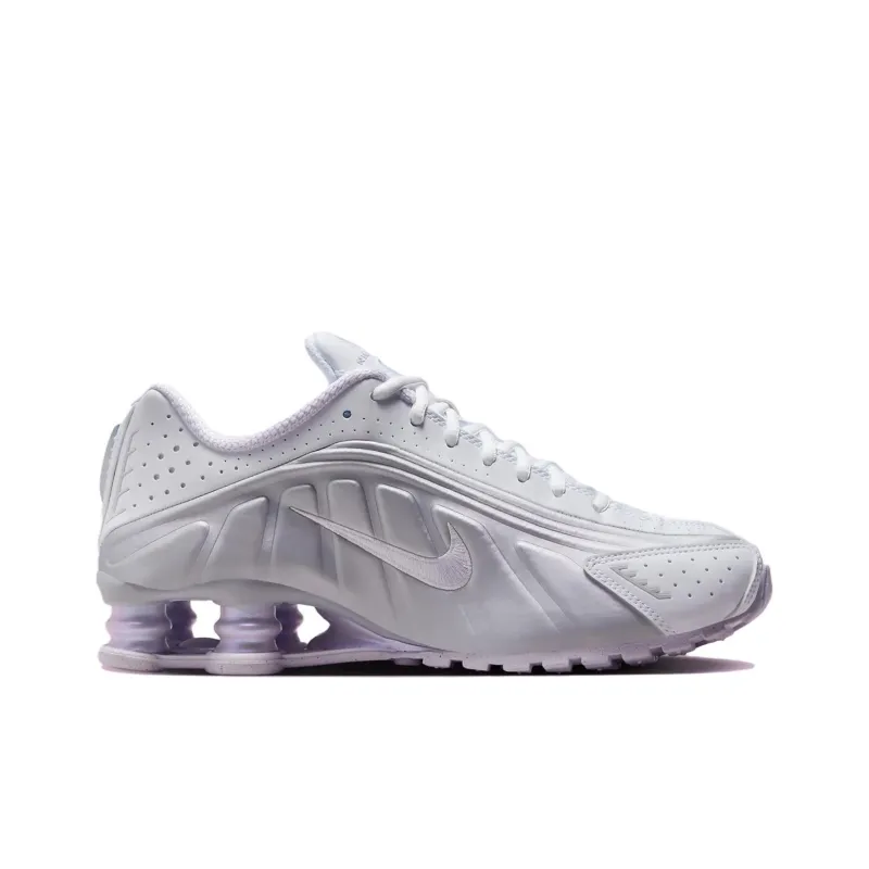 Nike Shox R4 White Metallic Platinum Barely Grape Women's-1