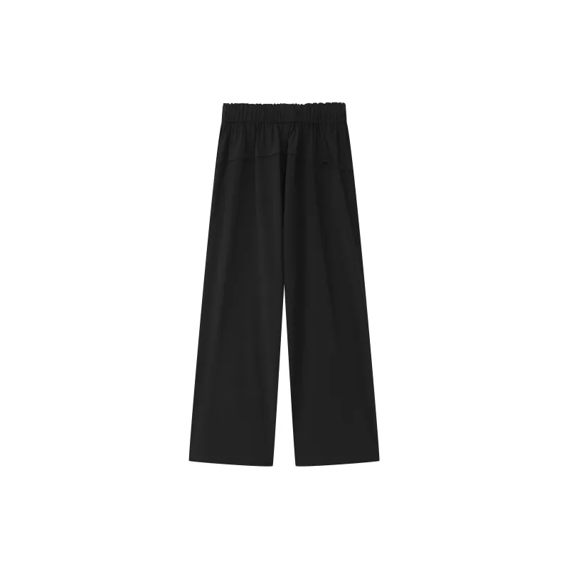 Fearless East Straight Fit Parachute Casual Pants Unisex Black-1