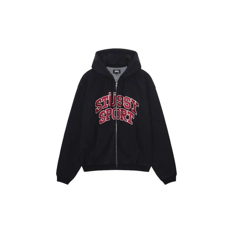 Stussy Sport Zip Hoodie Blue L - POIZON
