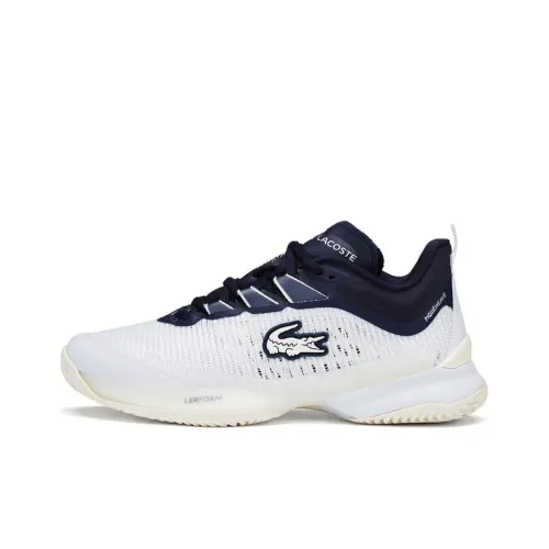 LACOSTE Casual Shoes Women's Low-Top White Navy Blue