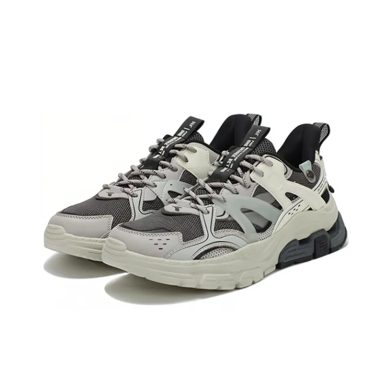 361° Cushioning Anti Slip And Wear Resistant Low Top Sports Casual Shoes Men's Gray-2