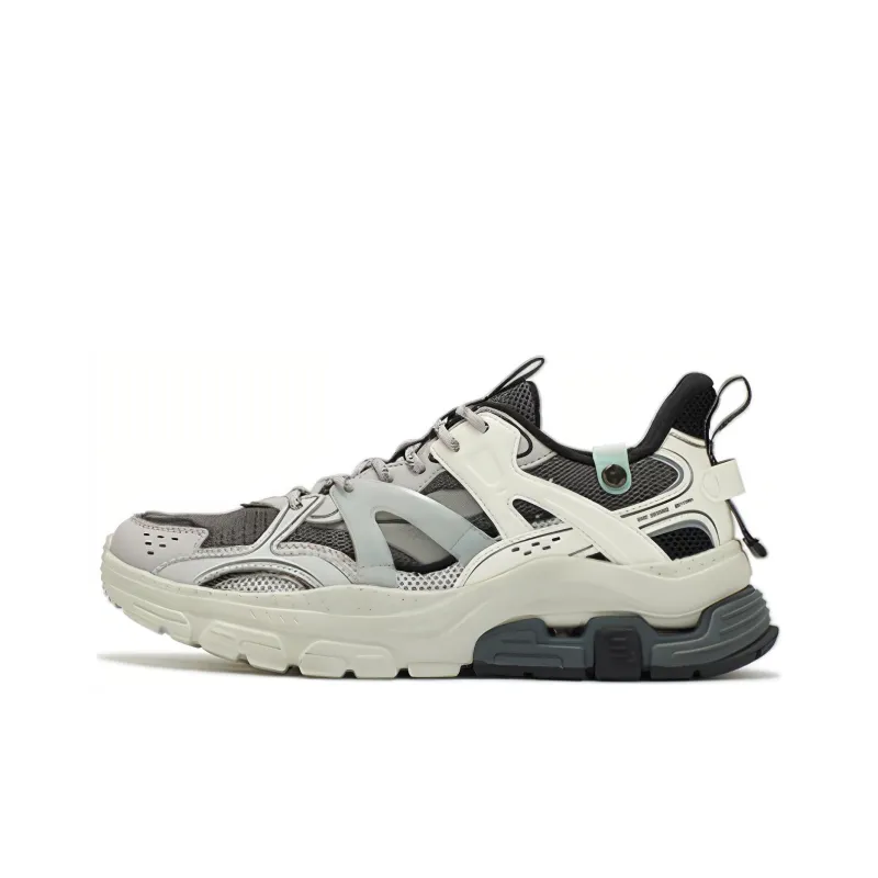 361° Cushioning Anti Slip And Wear Resistant Low Top Sports Casual Shoes Men's Gray-0