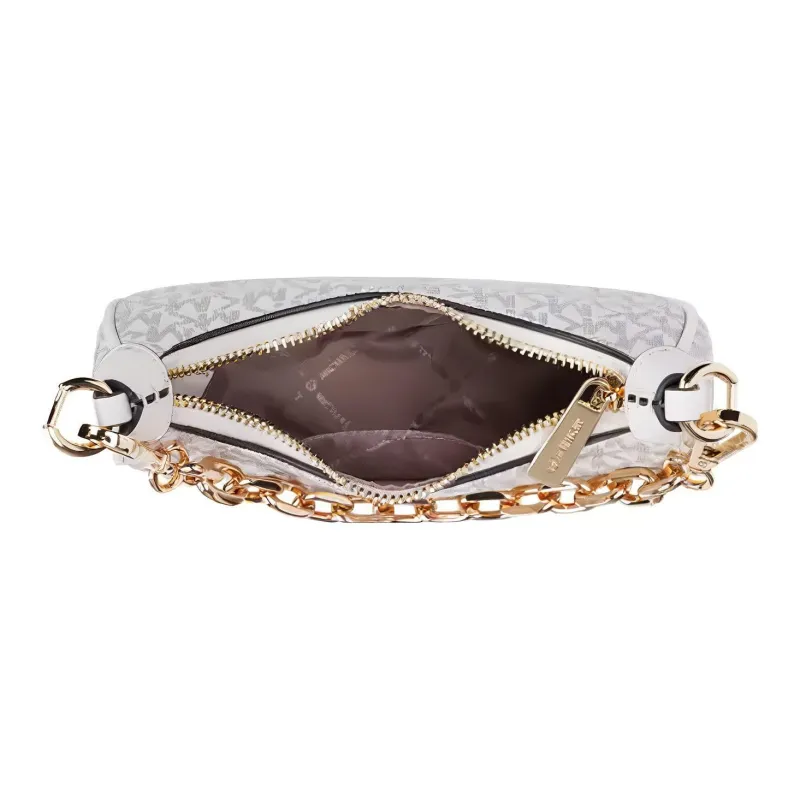 MICHAEL KORS PVC Shoulder Bag, Handbag, Shoulder Bag Women's Vanilla White-4