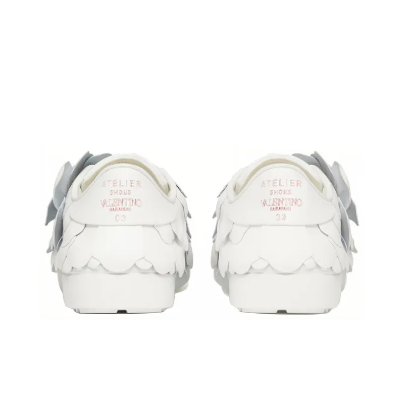 Valentino Atelier Garavani Low Top Stylish Skateboarding Shoes Men's White-4