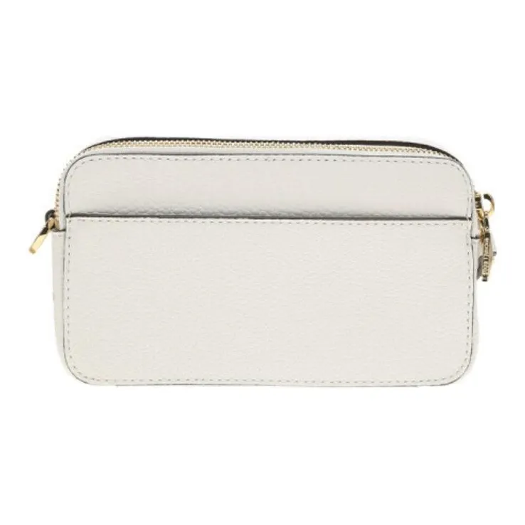 MICHAEL KORS Jet Set Leather Shoulder Bag, Crossbody Bag Trumpets Women's White-3