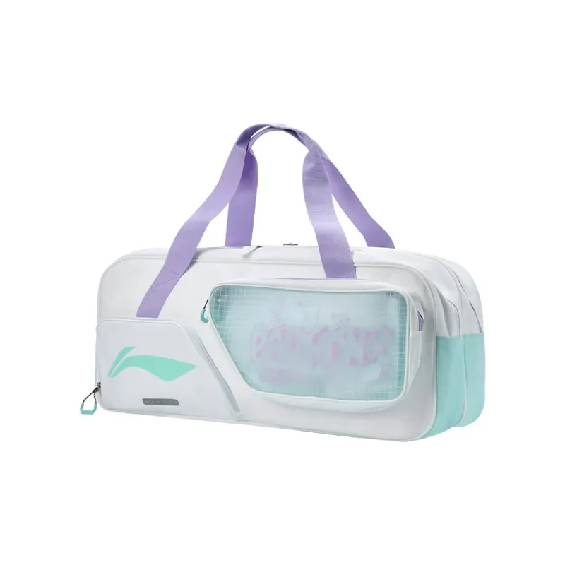 LiNing Polyester Gym Bag Large Size Unisex White-4