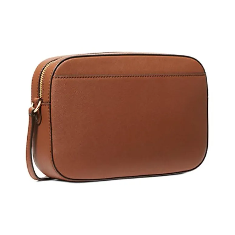 MICHAEL KORS Jet Set Saffiano Leather Shoulder Bag Crossbody Bag Large Size Women's Leather Brown-1