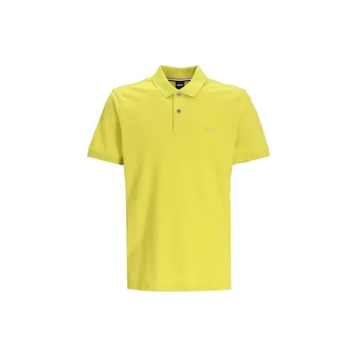 HUGO BOSS Polo Shirts Men Yellow