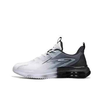 Warrior Durable Breathable Low Top Casual Running Shoes Men's White Black