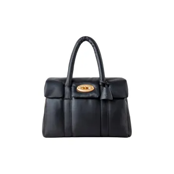 Mulberry Bayswater Pouch With Nappa Leather Handbag Women's Black