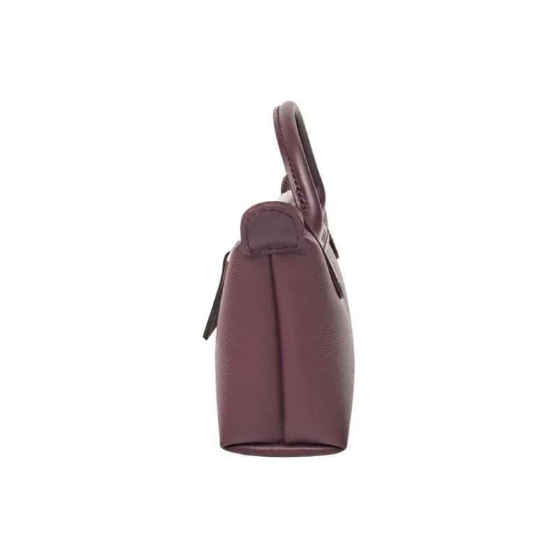 LONGCHAMP Le Pliage City Coated Canvas With Leather Dumpling Bag Handbags Women's Dark Purple-2