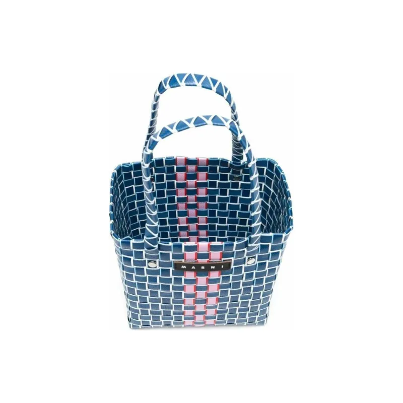 MARNI Polypropylene Basket Bag Handbag Kids' Blue-2