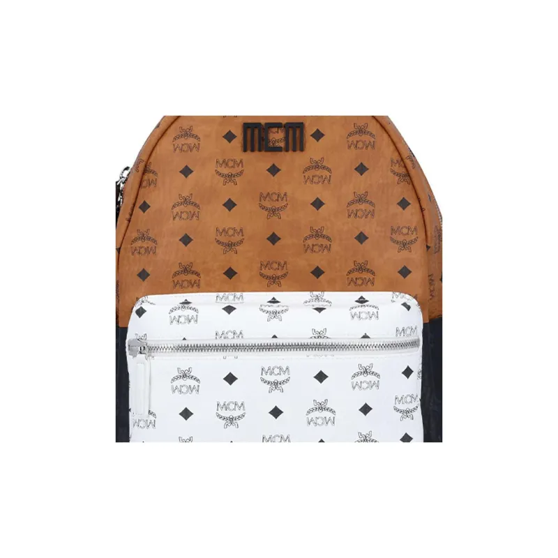 MCM Stark Backpack Visetos Monogram Cognac-3