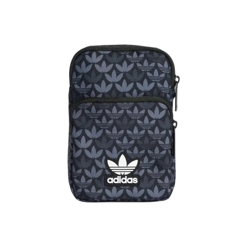 Adidas Originals Recycled Polyester Plain Weave Fabric Crossbody Bag, Shoulder Bag Regular Unisex Black-0
