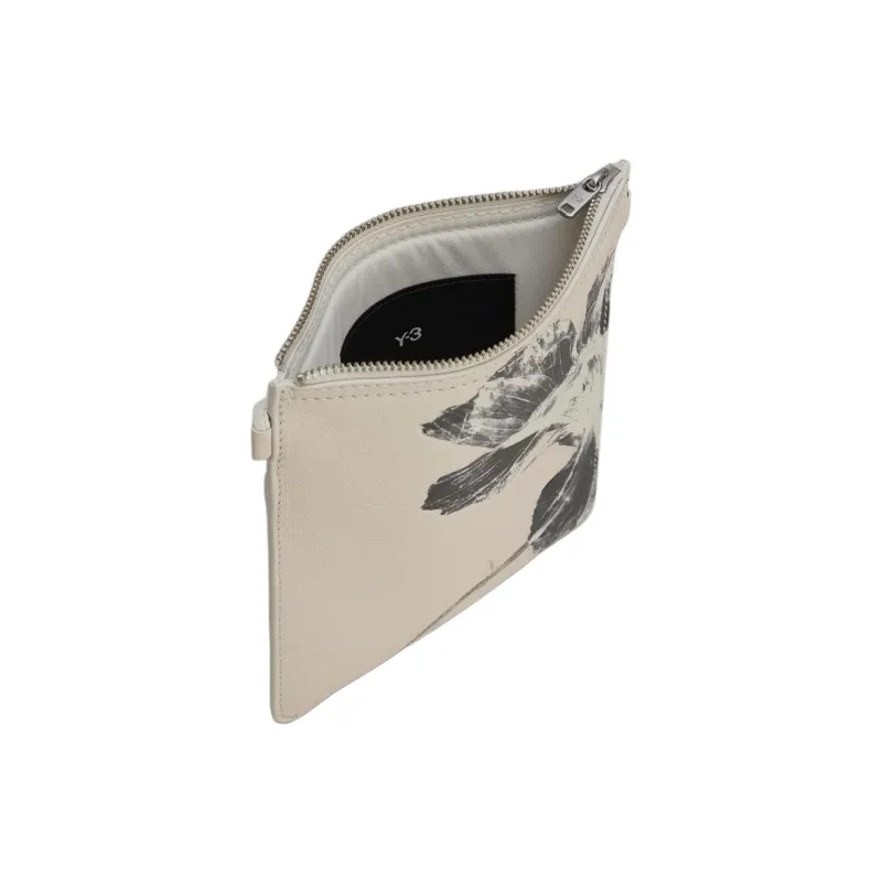 Y 3 Leather Shoulder Bag Crossbody Bag Regular Unisex Talc-3