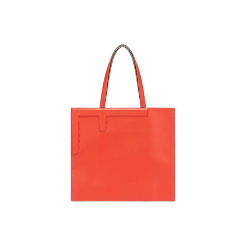 FENDI Leather One Shoulder Handbags Large Size Women's _Nsec Red & Dove Gray & Light Blue-0