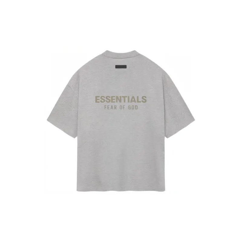 Fear Of God Essentials Logo embossed Cotton T shirt-1